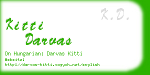 kitti darvas business card